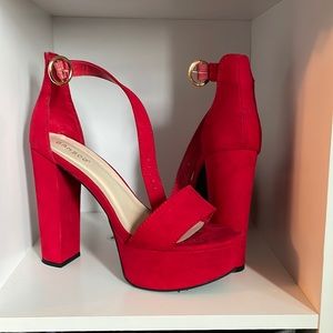 Red platform heel